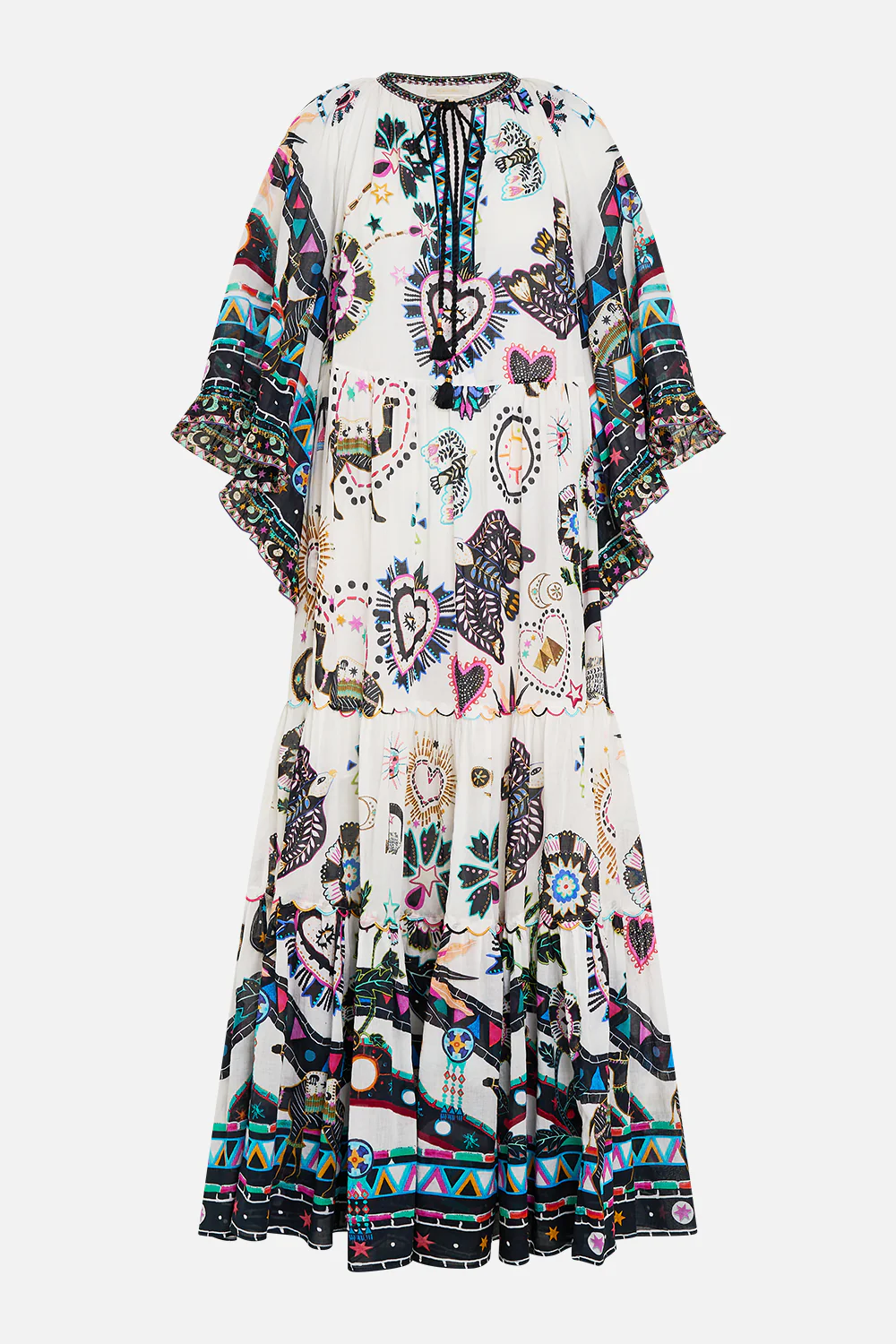 WIDE SLEEVE GATHERED DRESS NUBIAN WONDERLAND - Image 3