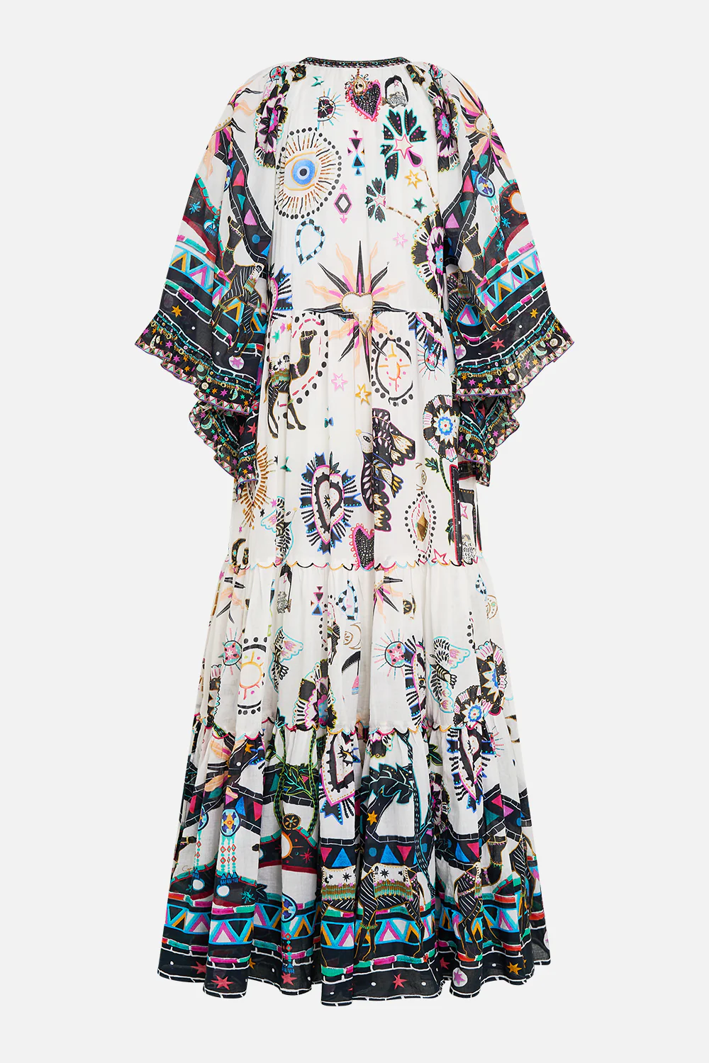 WIDE SLEEVE GATHERED DRESS NUBIAN WONDERLAND - Image 7