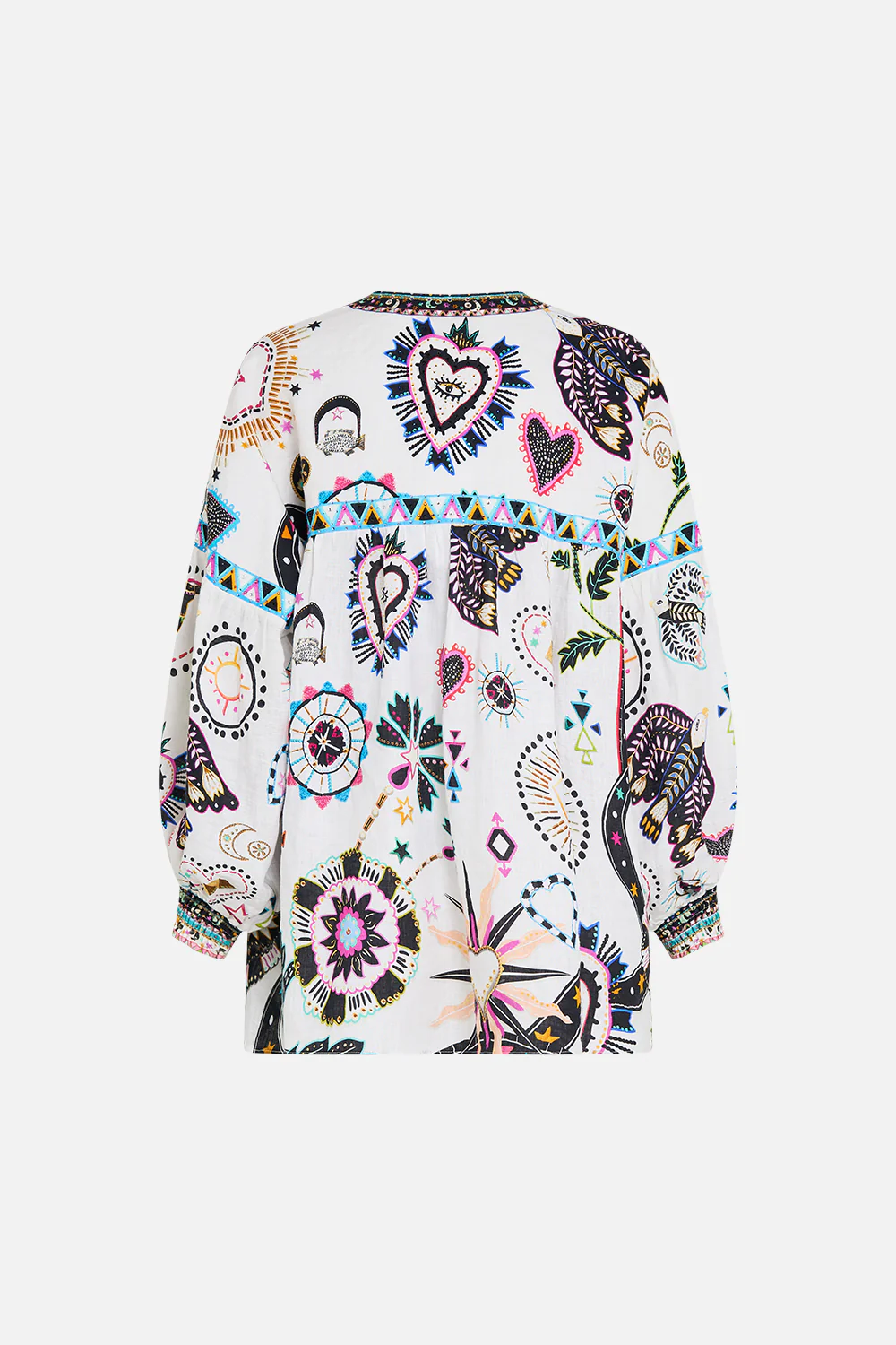 BLOUSON BLOUSE WITH NECK TIE NUBIAN WONDERLAND - Image 7