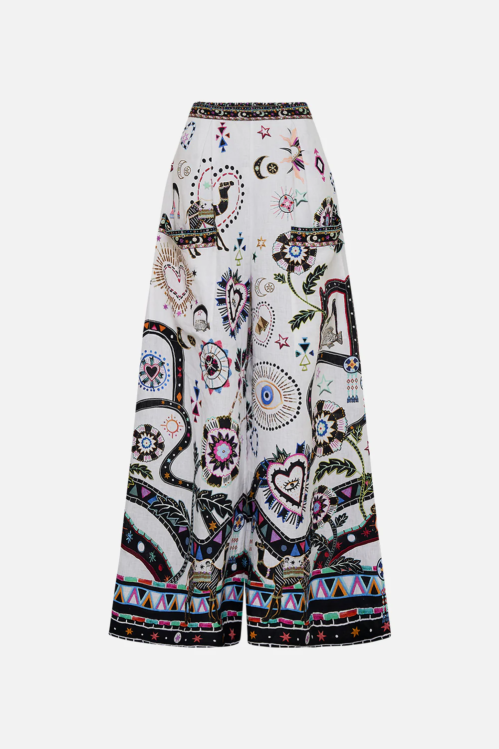 WIDE LEG TROUSER WITH FRONT POCKETS NUBIAN WONDERLAND - Image 3