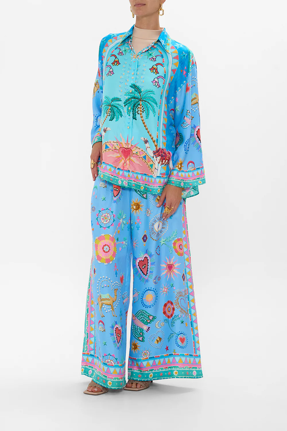TUCK FRONT PANT A PAINTED VILLAGE - Image 11