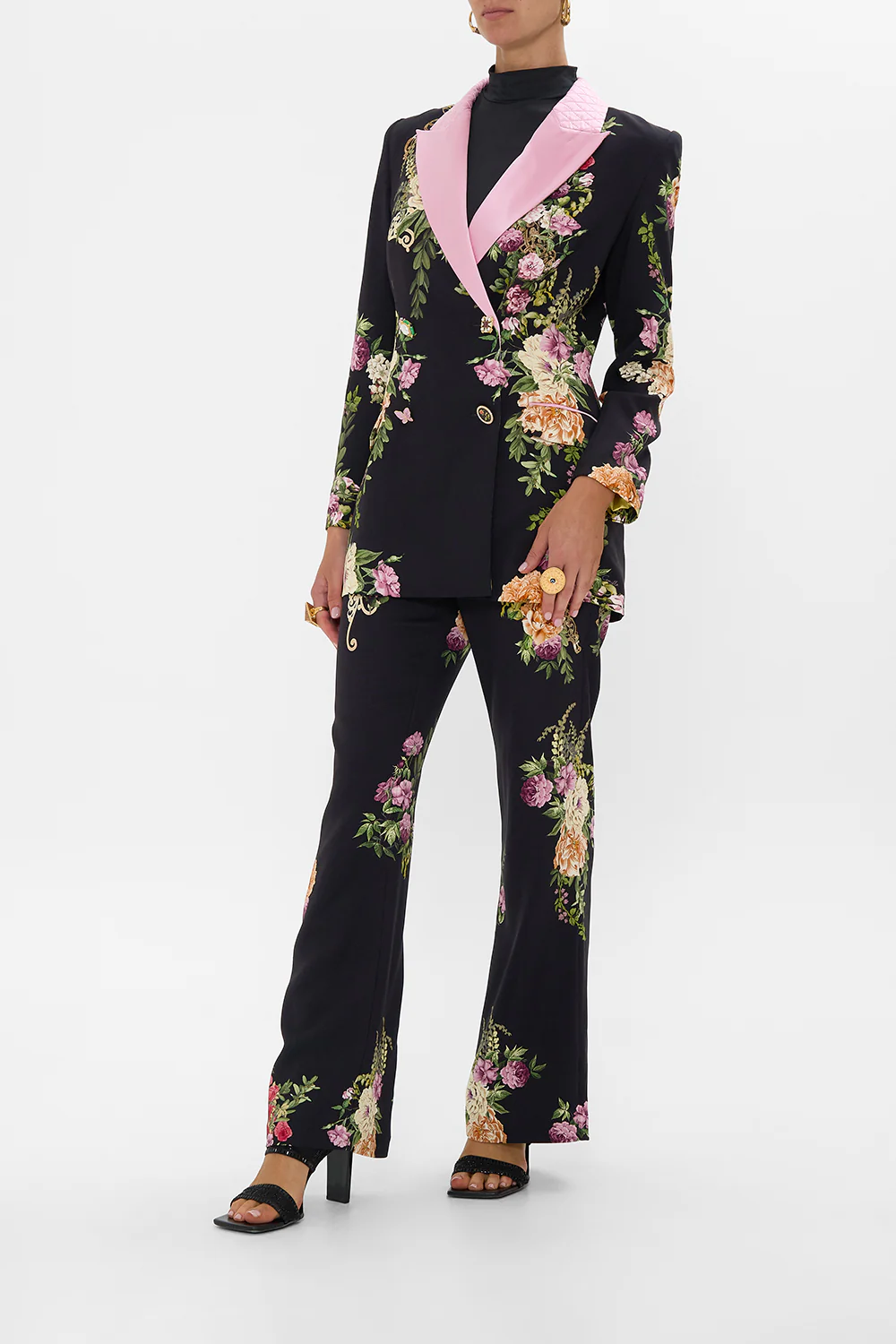 FULL LENGTH FLARED PANT ADORNED IN ALEXANDRIA - Image 10