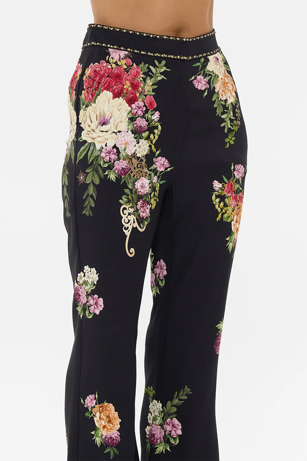 FULL LENGTH FLARED PANT ADORNED IN ALEXANDRIA - Image 7