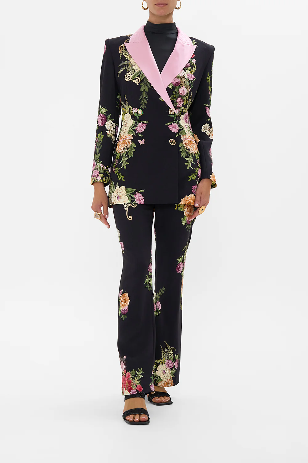 FULL LENGTH FLARED PANT ADORNED IN ALEXANDRIA - Image 9