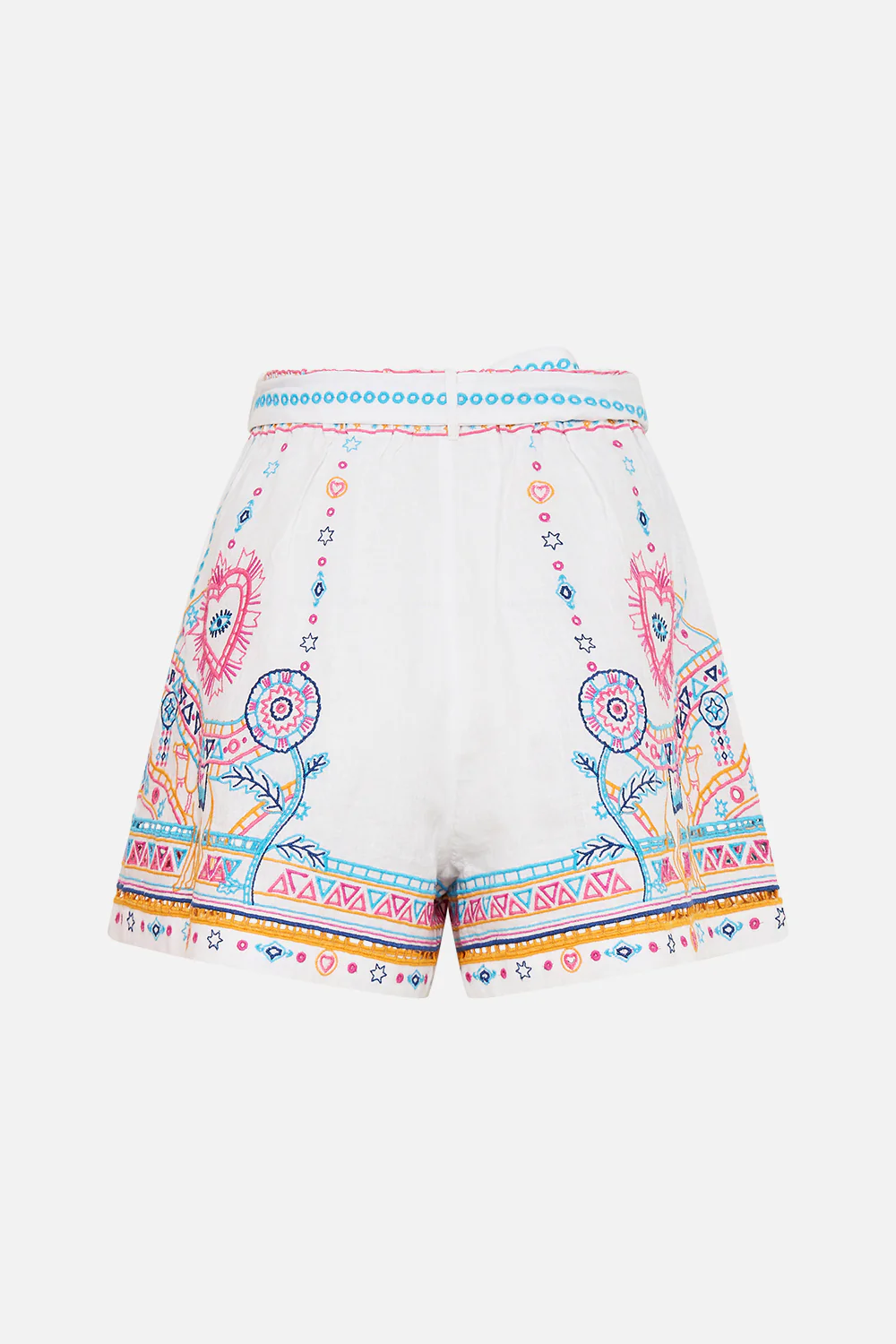 TUCK FRONT SHORT WITH BELT LIVING IN COLOUR - Image 7
