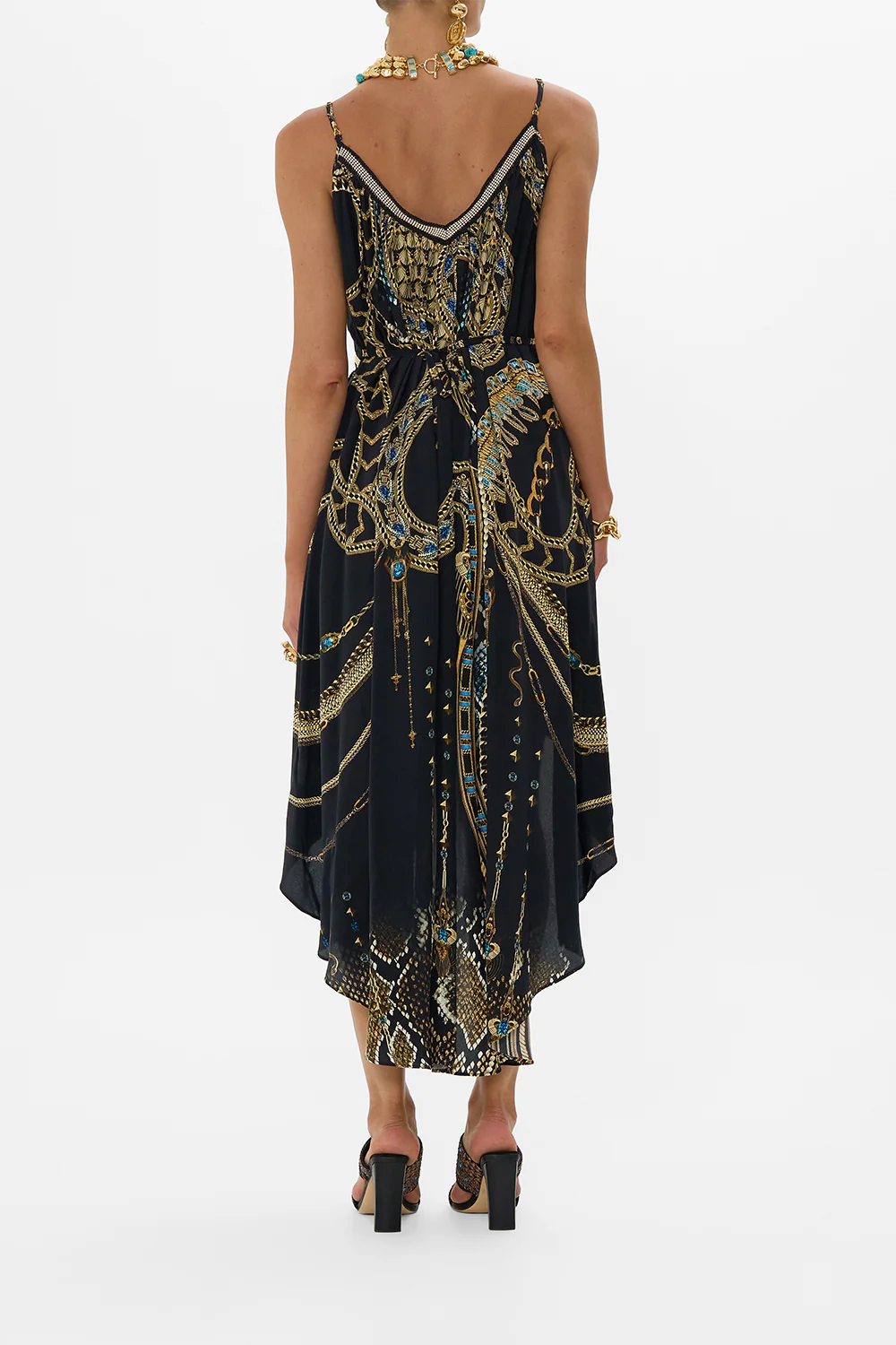 STRAPPY HIGH LOW DRESS WITH POCKETS CALL ME CLEOPATRA - Image 2