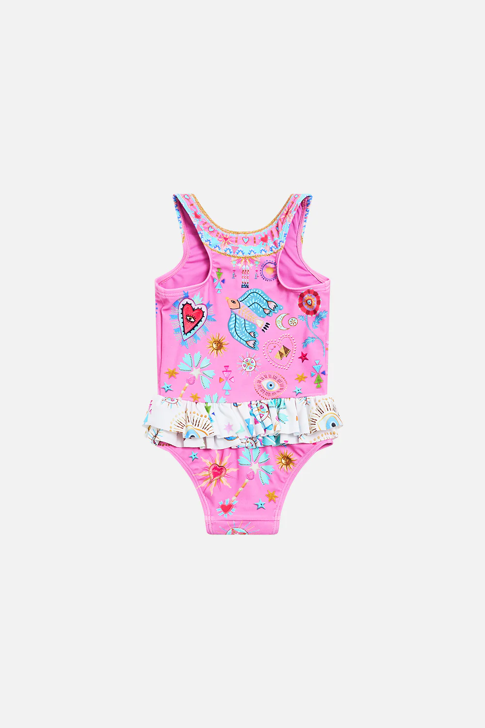 BABIES RUFFLE BACK ONE PIECE RAINBOW ROADS - Image 2