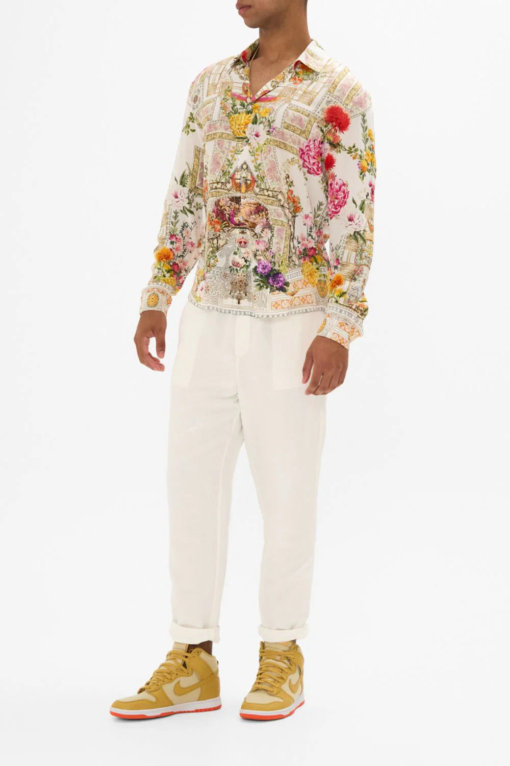 COLLARED LONG SLEEVE SHIRT EGYPTIAN ROSE - Image 7