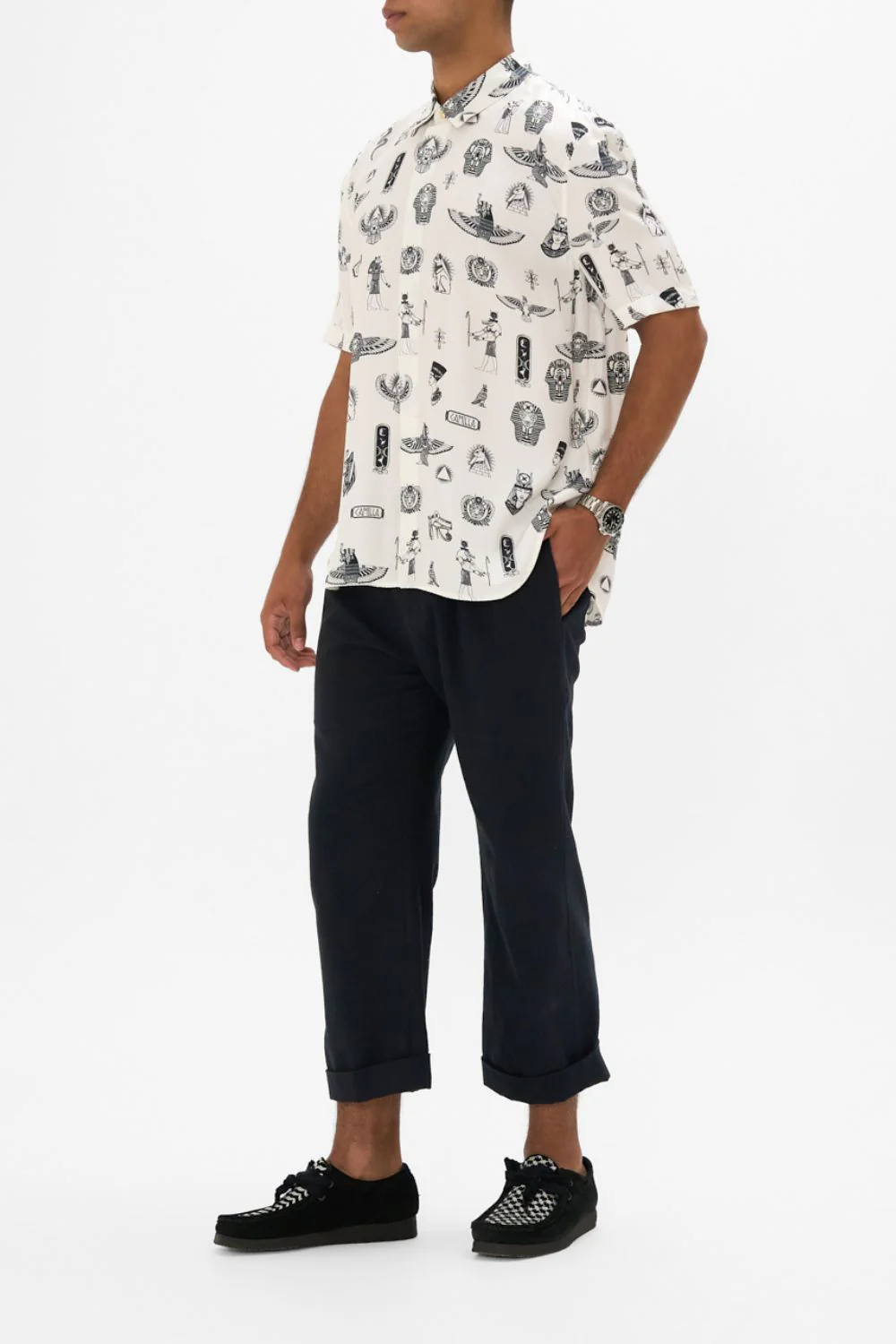 OVERSIZED BUTTON THROUGH SS SHIRT NUBIAN WONDERLAND - Image 4