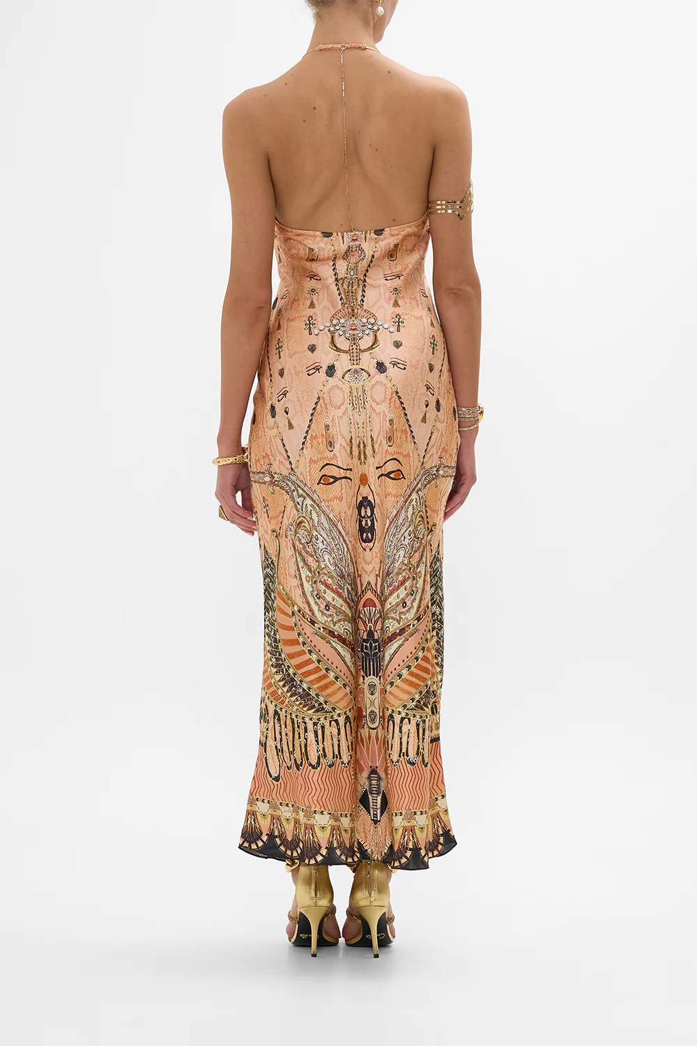 CHAIN DETAIL SLIP DRESS KINGDOM OF HEIROGLYPHS - Image 2