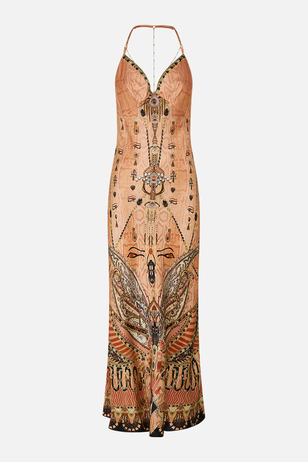 CHAIN DETAIL SLIP DRESS KINGDOM OF HEIROGLYPHS - Image 3
