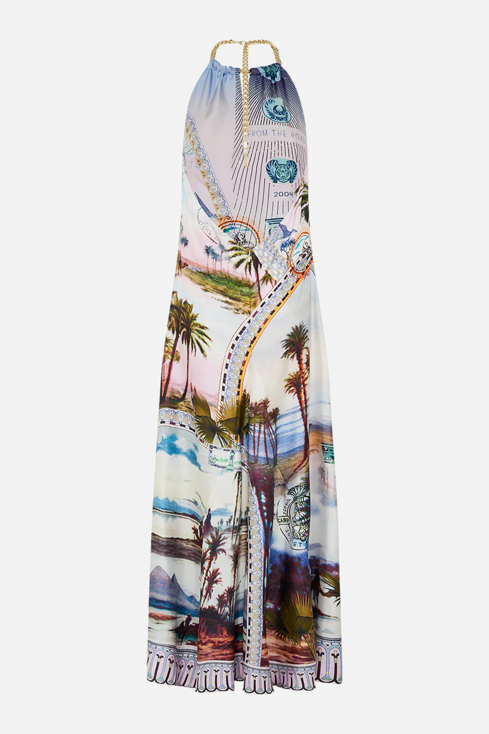 LOW BACK LONG DRESS WITH NECK HARDWARE CALL ME IN CAIRO - Image 7