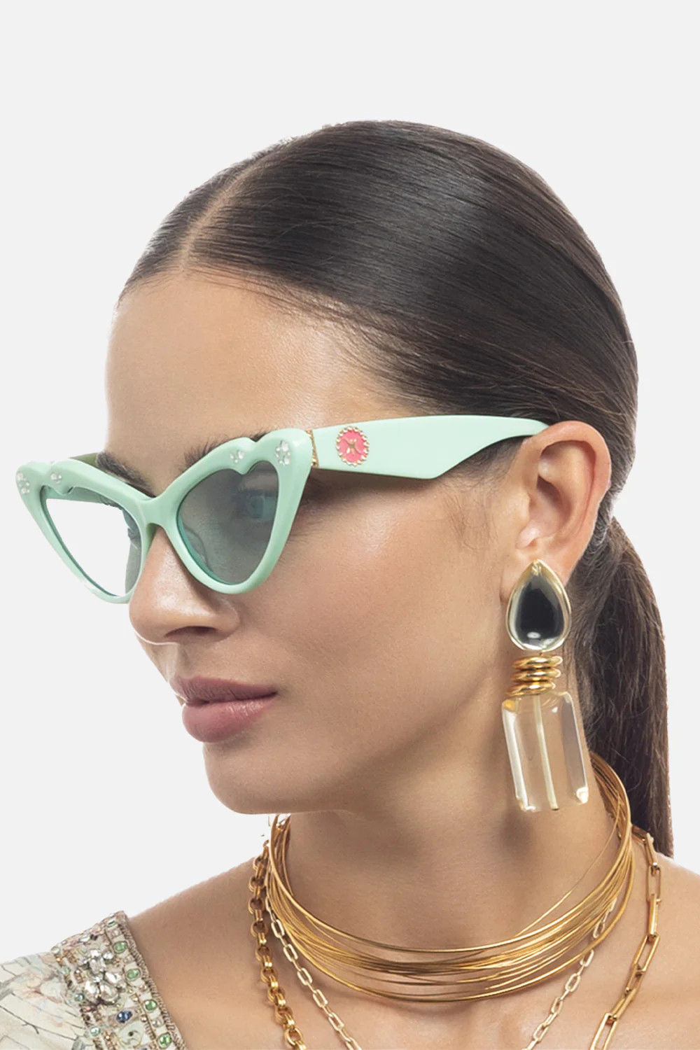 FLUTTERBY SUNGLASSES MINT - Image 5