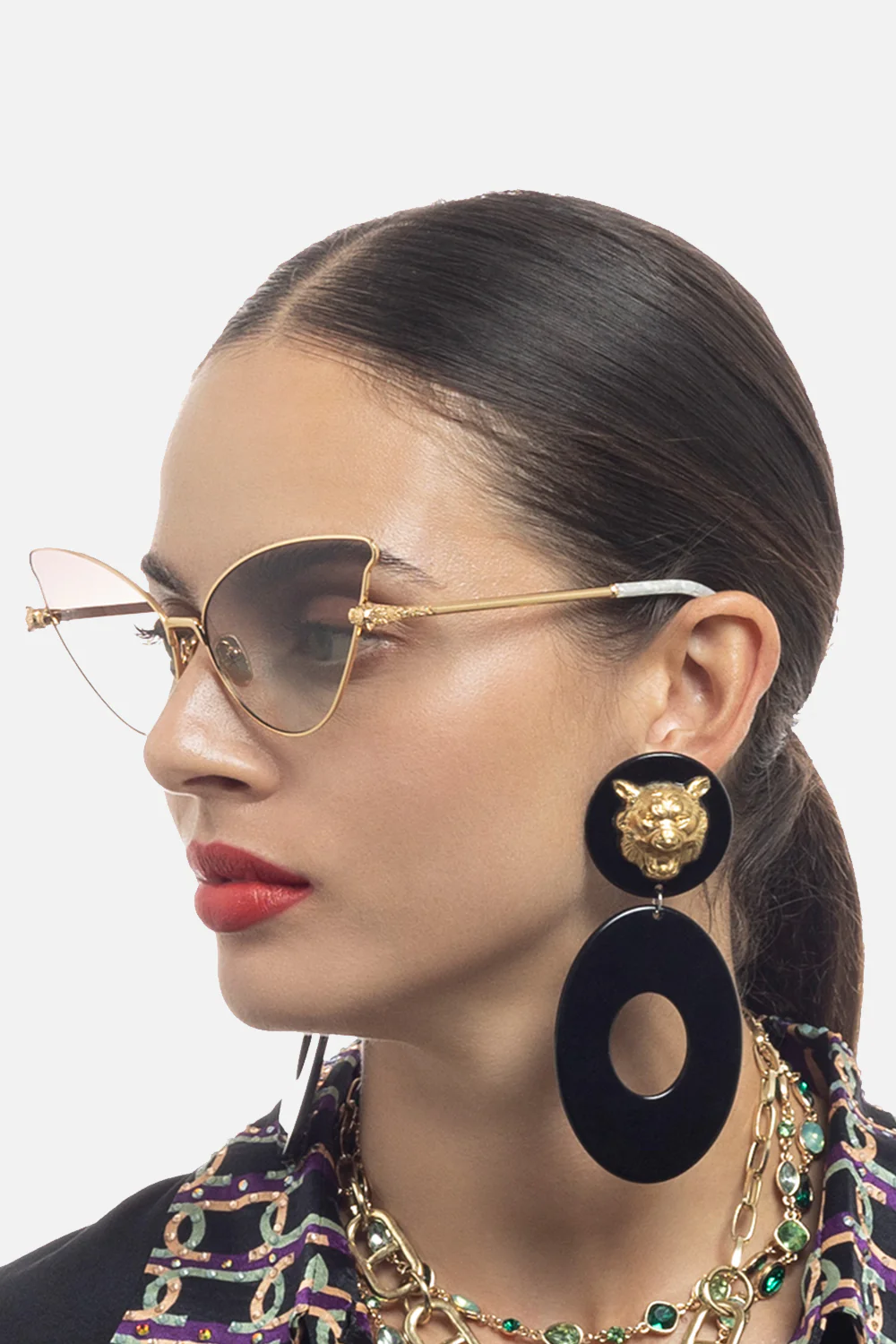 HEAD IN THE CLOUDS SUNGLASSES GOLD / NUDE - Image 5