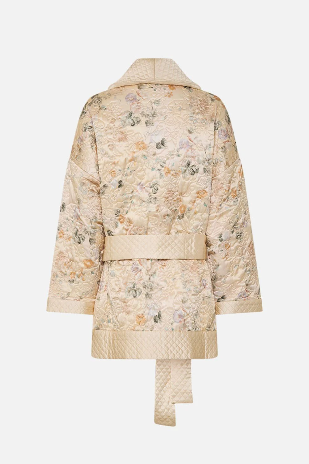 QUILTED ROLL COLLAR COAT ADORNED IN ANTIQUITY - Image 8