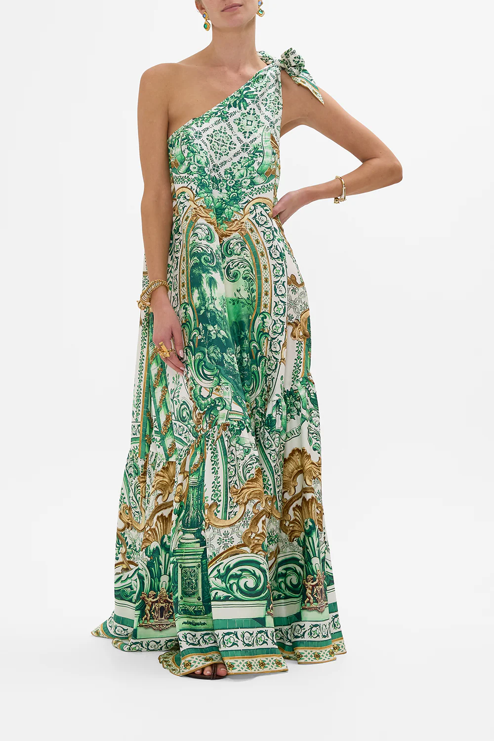 TIE ONE SHOULDER DRESS CORRIDOR OF CALM