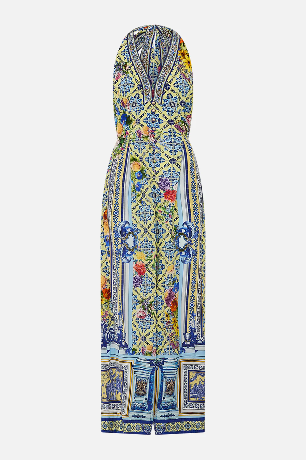 HALTERNECK JUMPSUIT WITH TIE NECK WALL TO WALL WONDERS - Image 3