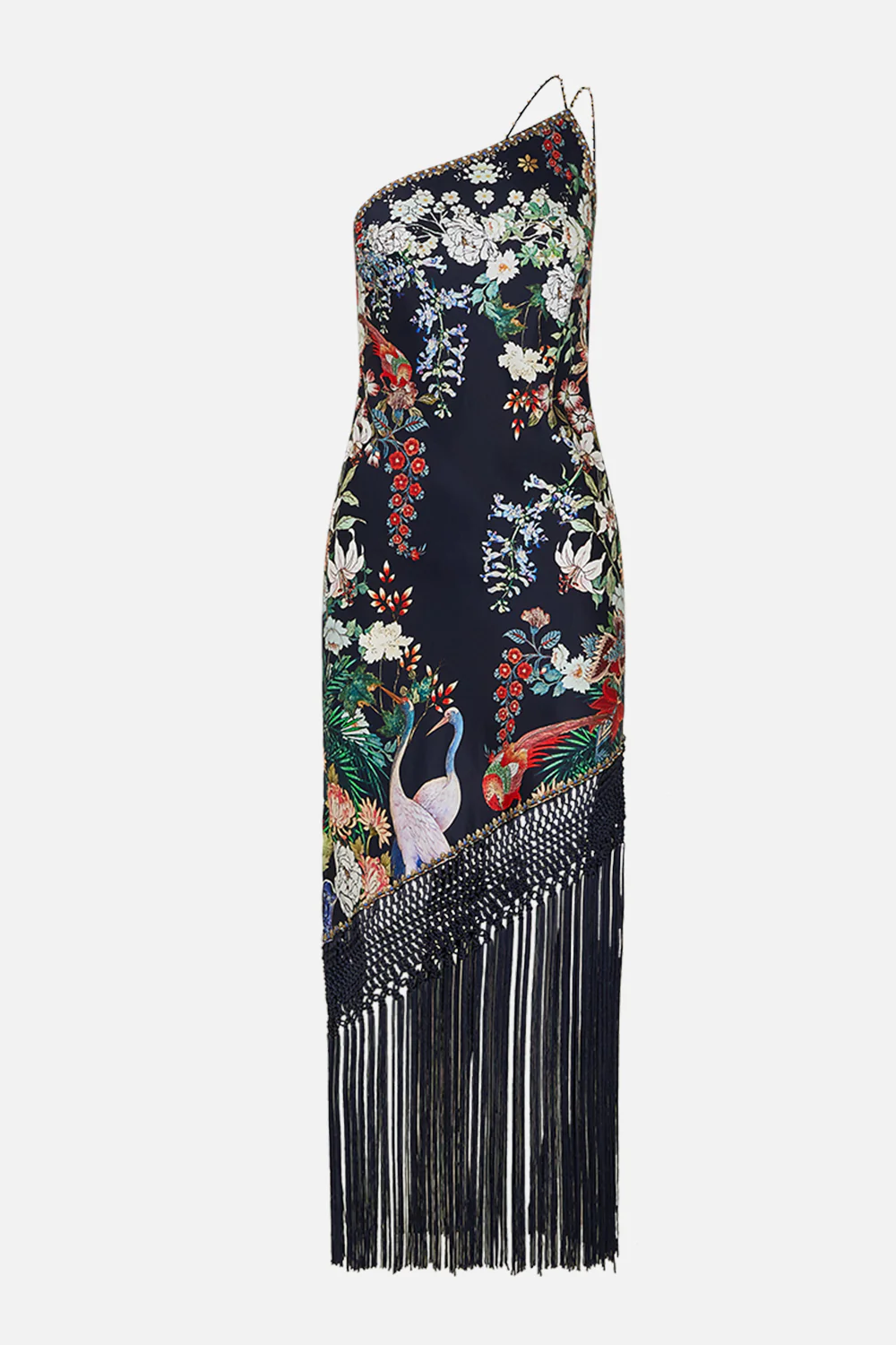 ONE SHOULDER DRESS WITH MACRAME FRINGING PALACIO POETRY - Image 3