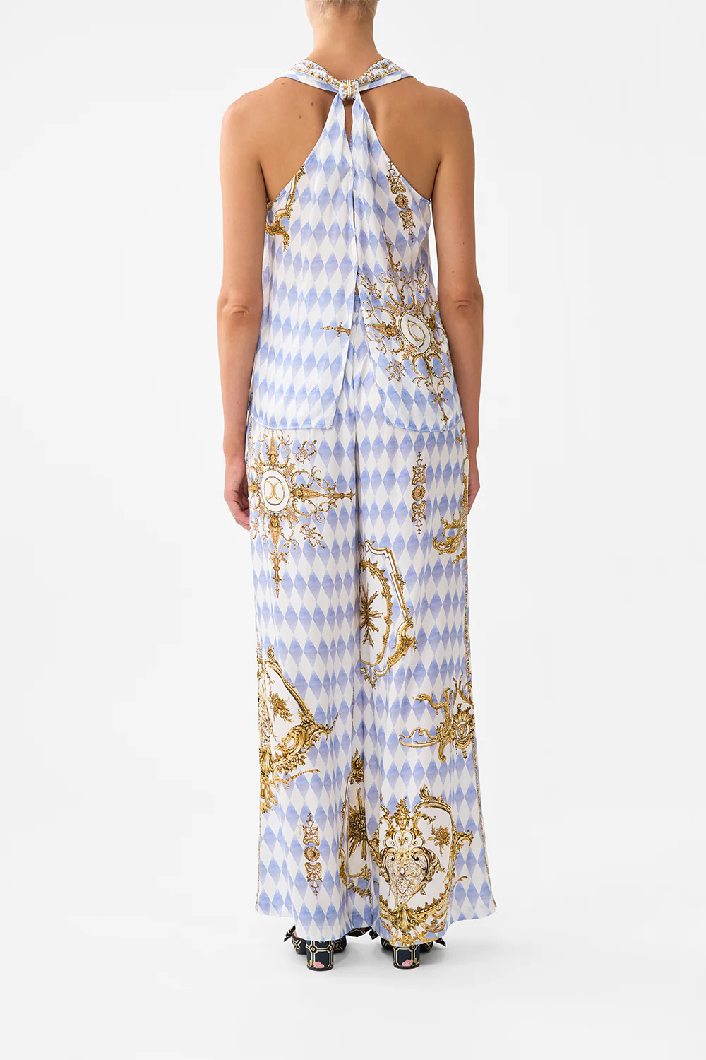 V NECK TOP WITH KNOT BACK THRONE GAMES - Image 2