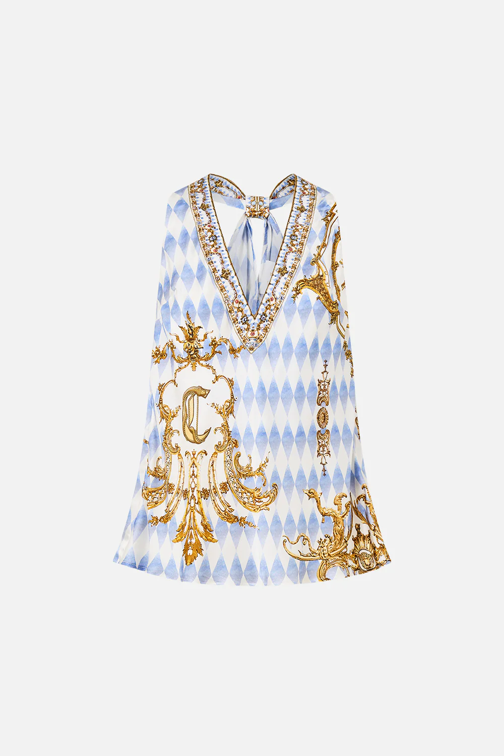 V NECK TOP WITH KNOT BACK THRONE GAMES - Image 3