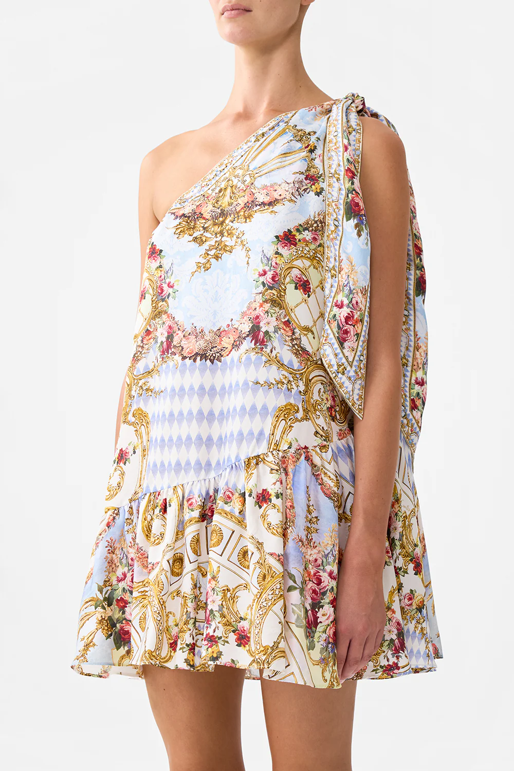 TIE ONE SHOULDER SHORT DRESS THRONE GAMES - Image 5