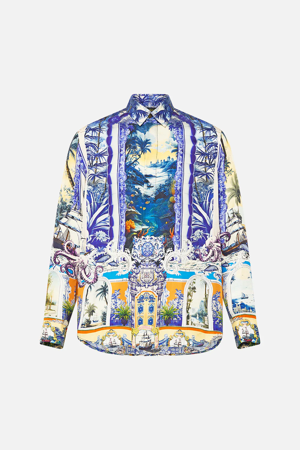 LONG SLEEVE HIDDEN PLACKET SHIRT SONG OF SAINT ANTHONY - Image 3