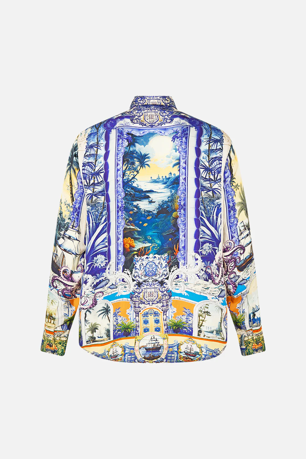LONG SLEEVE HIDDEN PLACKET SHIRT SONG OF SAINT ANTHONY - Image 6