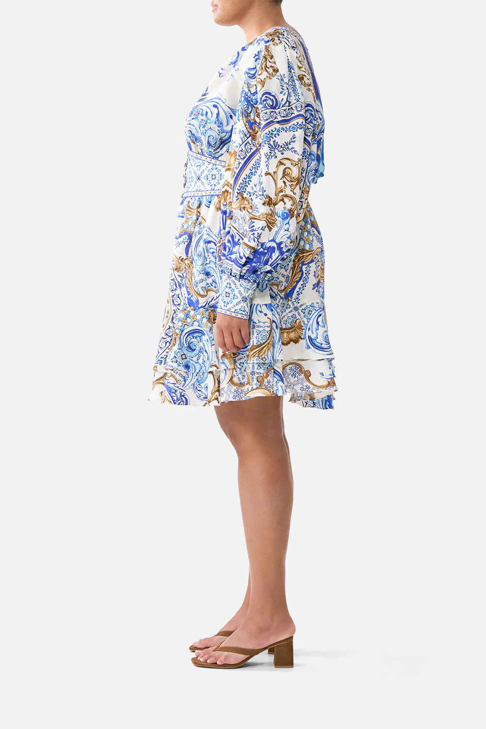 BUTTON FRONT FRILL DRESS AZUL ADVENTURES - Image 11