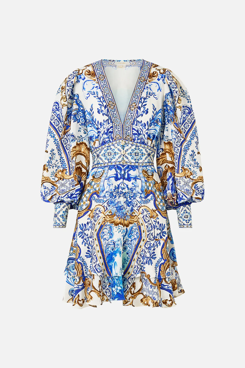 BUTTON FRONT FRILL DRESS AZUL ADVENTURES - Image 3