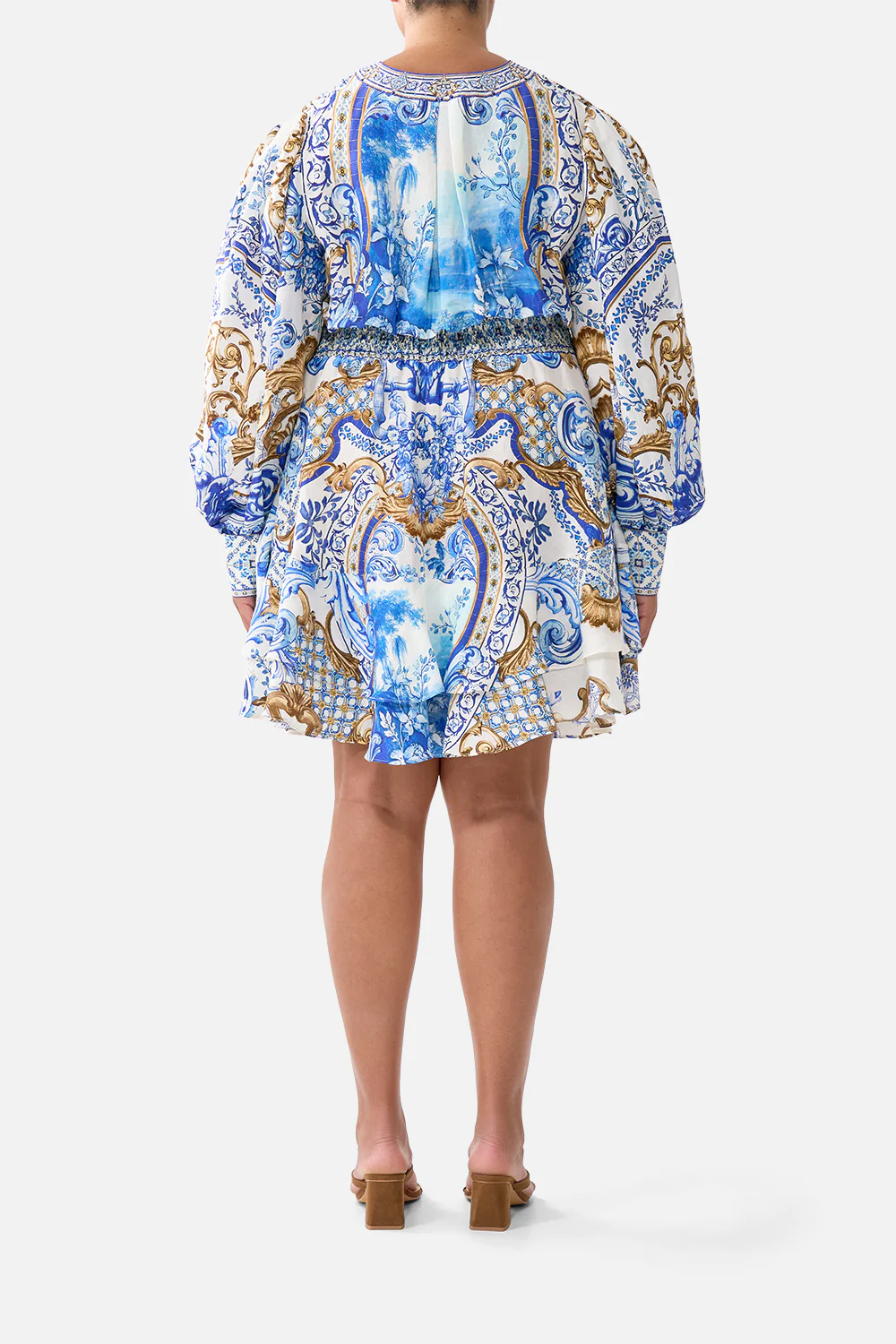 BUTTON FRONT FRILL DRESS AZUL ADVENTURES - Image 9