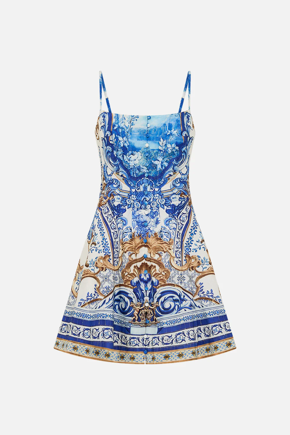 CORSET DRESS WITH SHORT FLARED SKIRT AZUL ADVENTURES - Image 3