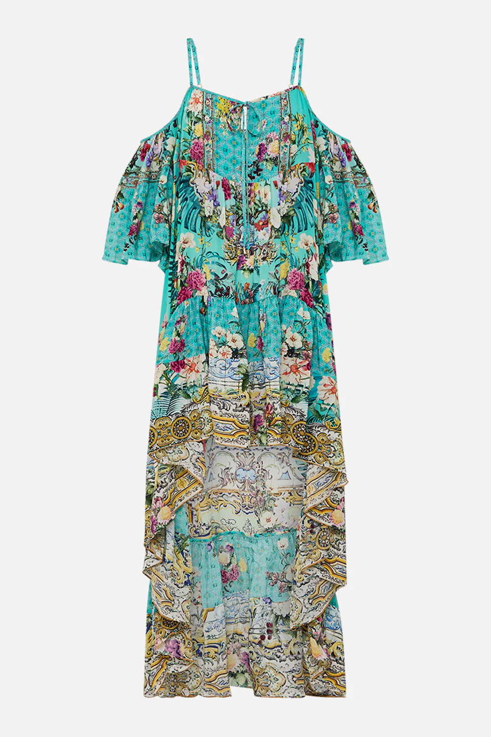 COLD SHOULDER HIGH LOW DRESS GARDENS OF QUELUZ - Image 3