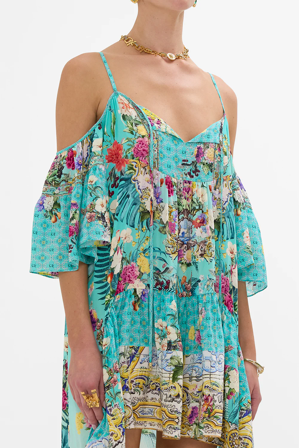 COLD SHOULDER HIGH LOW DRESS GARDENS OF QUELUZ - Image 6