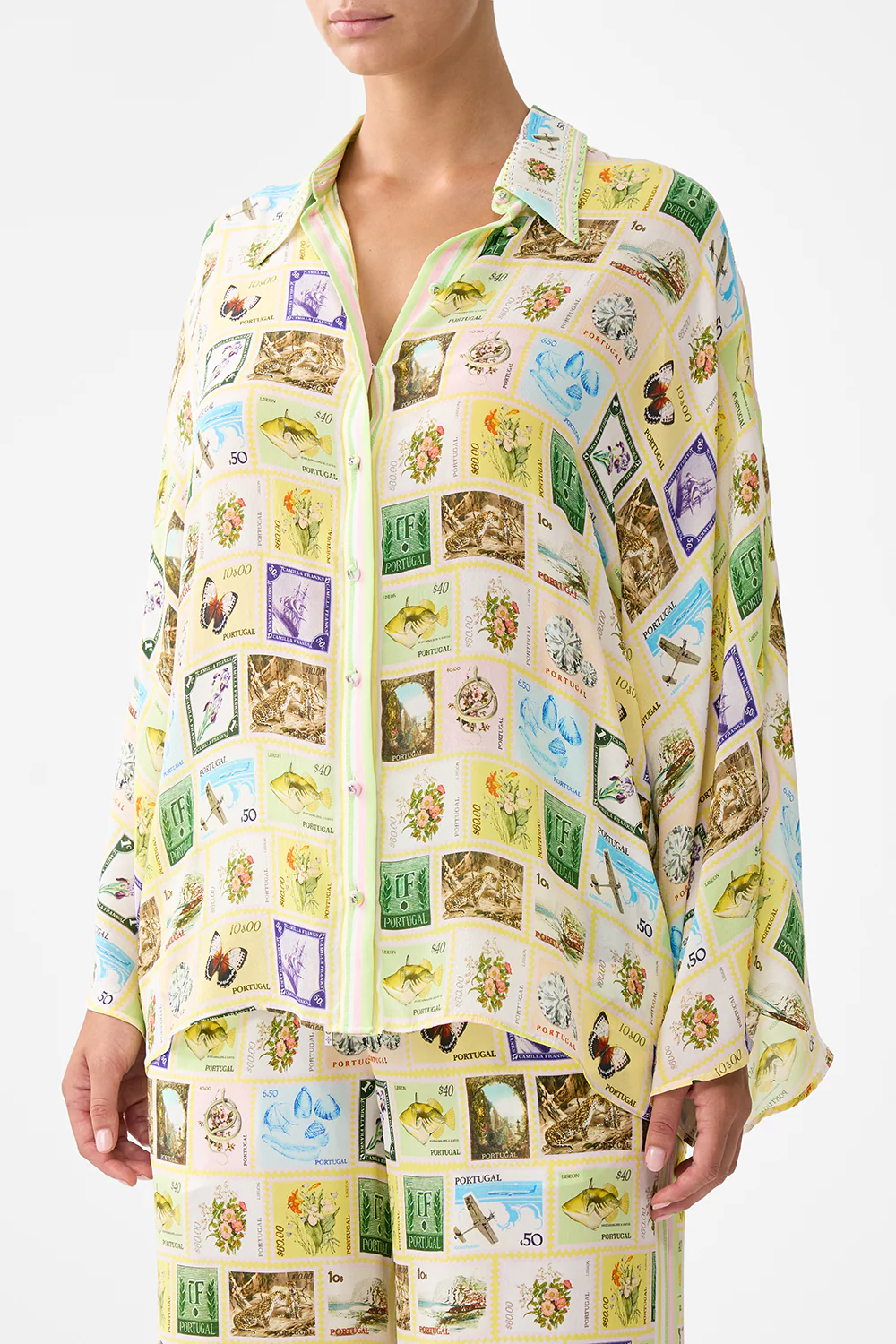 WIDE SLEEVE BLOUSE WITH LOVE FROM LISBON - Image 5