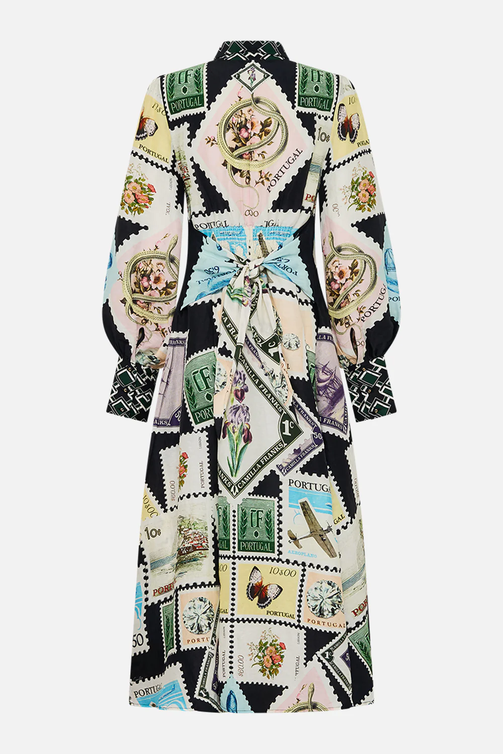 WAIST TIE SHIRT DRESS MY PORTO PEN PAL - Image 7