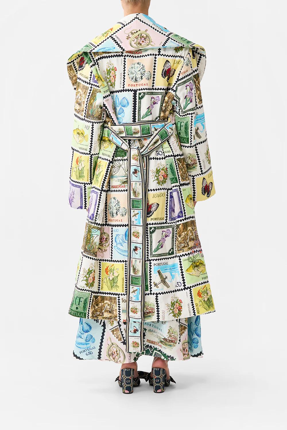 QUILTED LONG WRAP COAT MY PORTO PEN PAL - Image 2