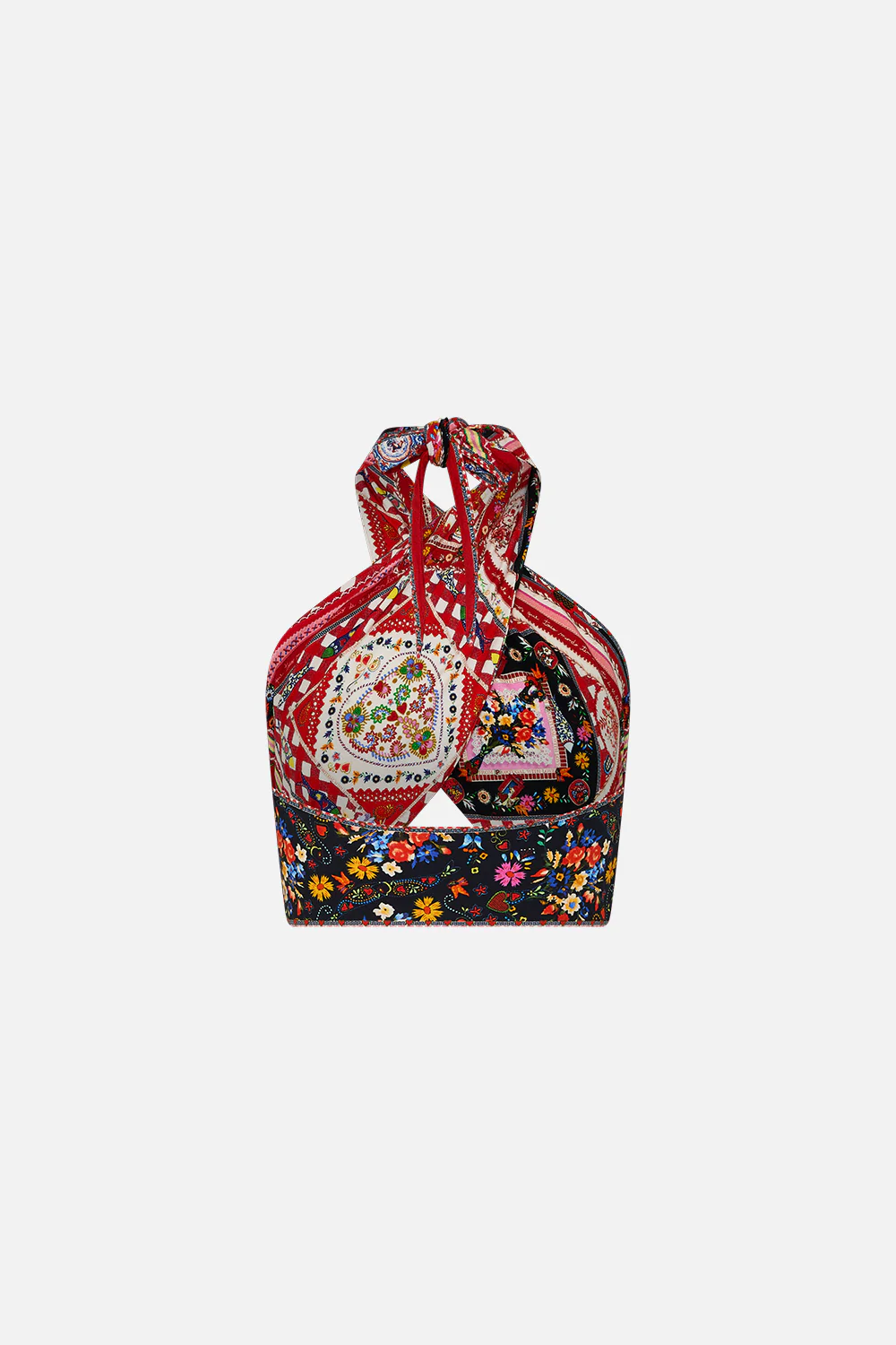 JERSEY TIE UP SCARF TOP FOLK FABULOUS - Image 7