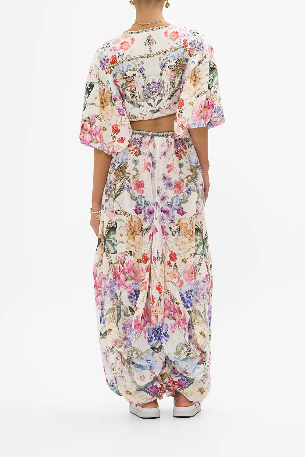 PANELLED HAREM PANT WITH TIE WAIST MONSERRATE MAGIC - Image 2