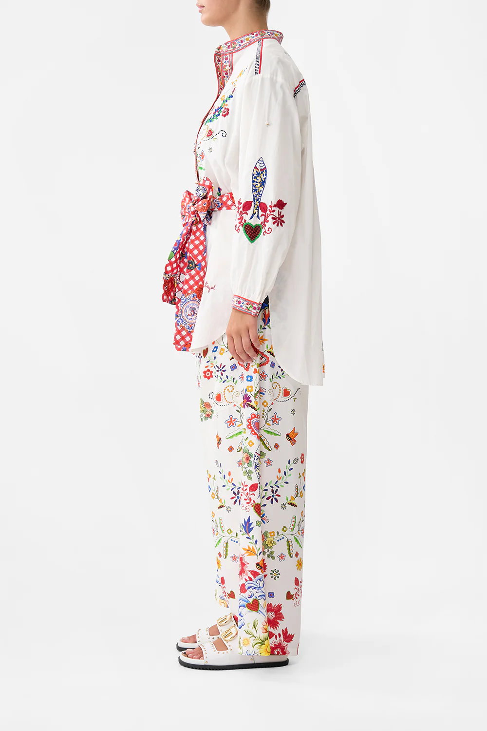 WAIST TIE BUTTON THROUGH SHIRT FAITH, LUCK & JUSTICE - Image 11