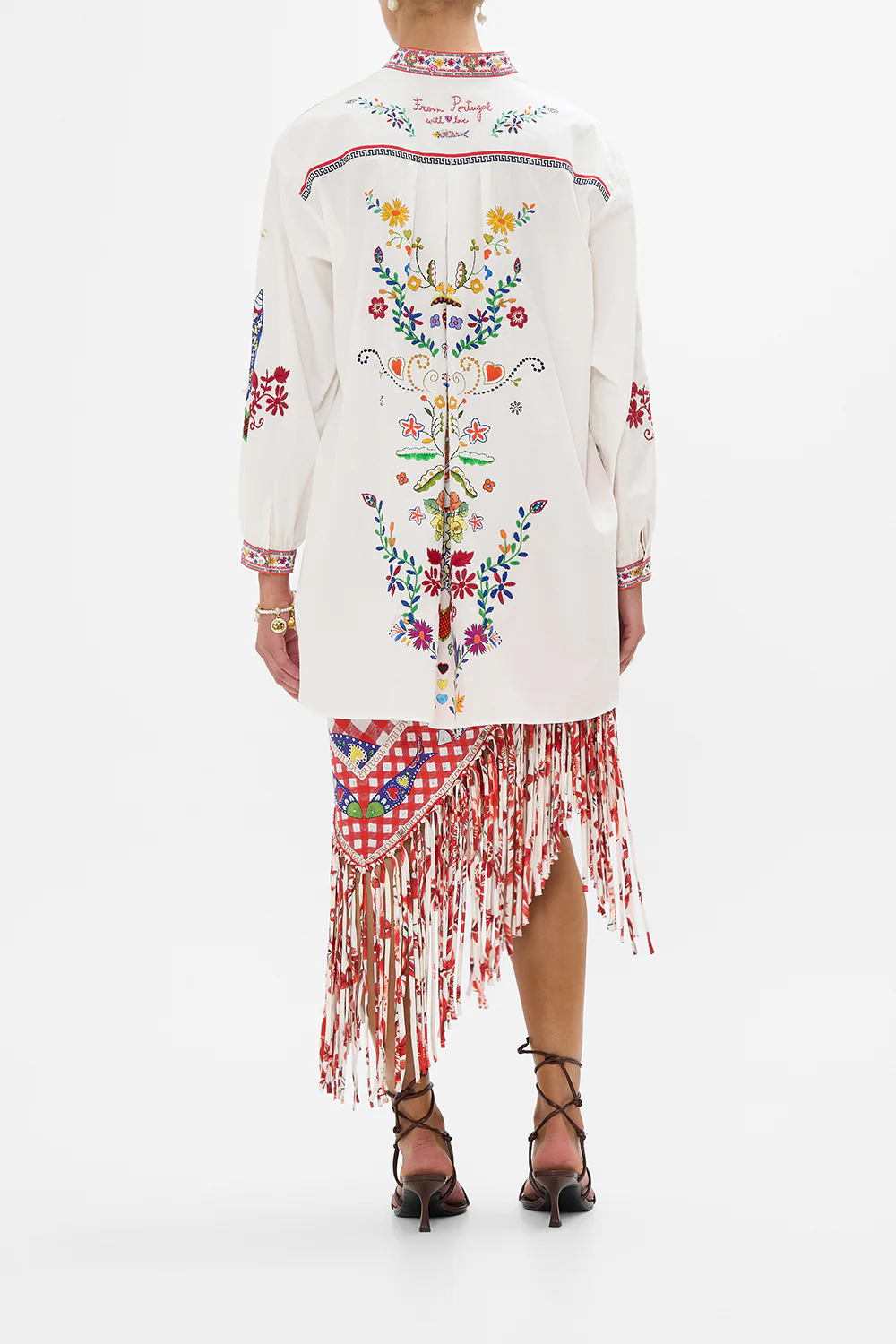 WAIST TIE BUTTON THROUGH SHIRT FAITH, LUCK & JUSTICE - Image 2
