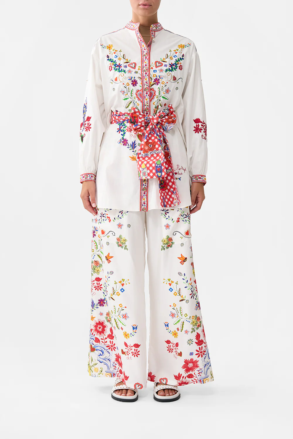 WAIST TIE BUTTON THROUGH SHIRT FAITH, LUCK & JUSTICE - Image 9