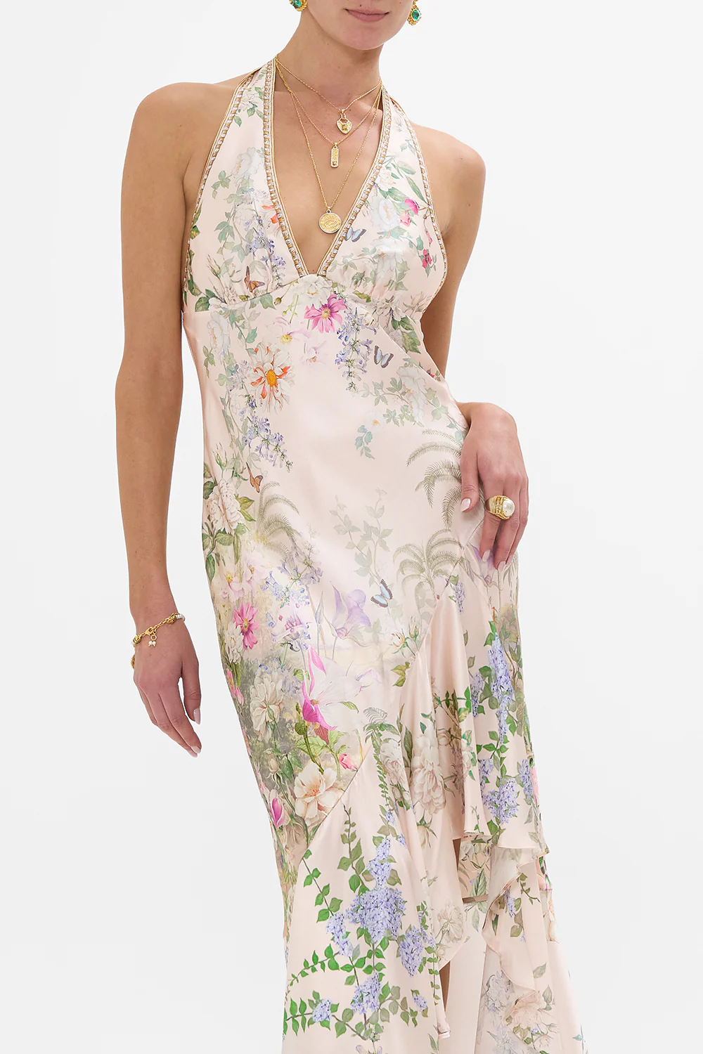 BIAS HALTER DRESS WITH RUFFLE HEM PALACIO PLAYGROUND - Image 5