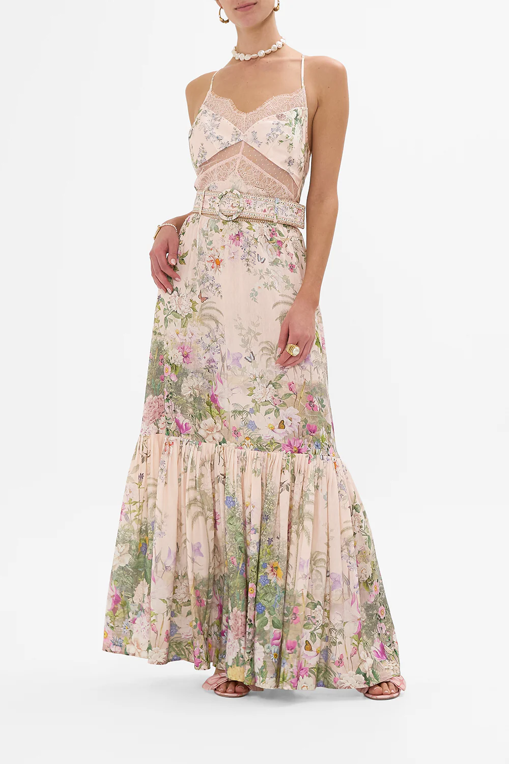 SKIRT WITH DEEP HEM FRILL AND BELT PALACIO PLAYGROUND