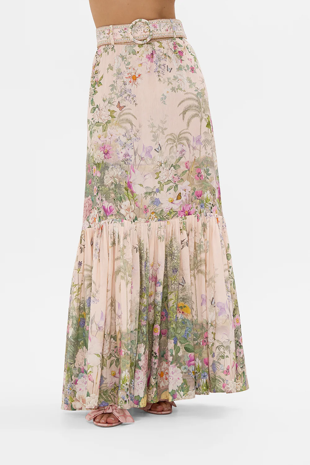 SKIRT WITH DEEP HEM FRILL AND BELT PALACIO PLAYGROUND - Image 5