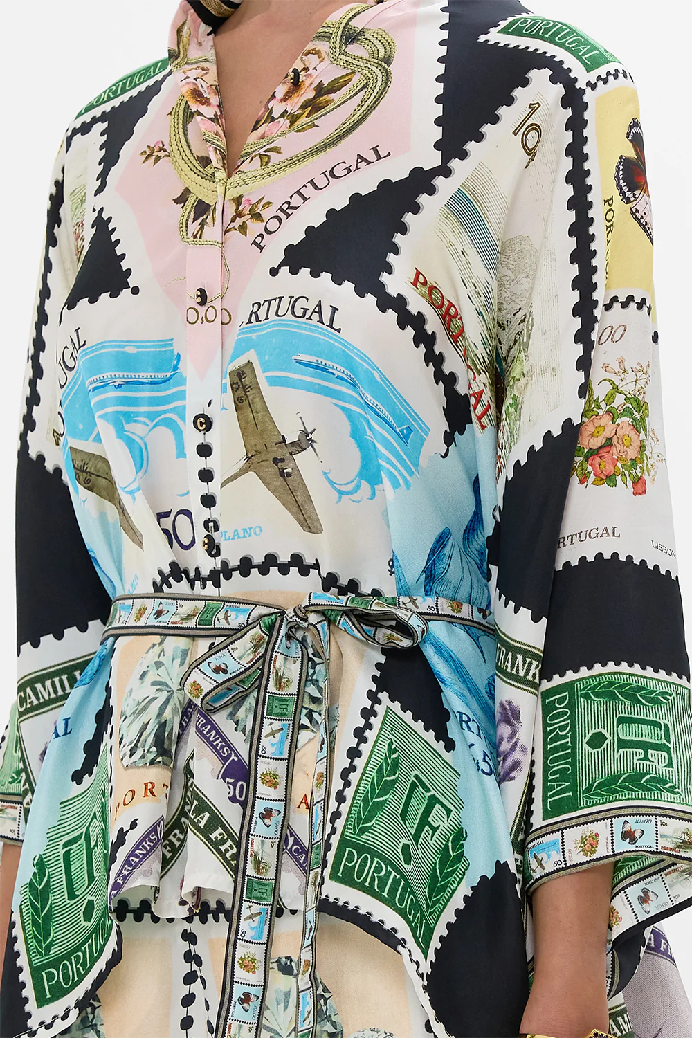 BUTTON THROUGH SCARF BLOUSE MY PORTO PEN PAL - Image 6