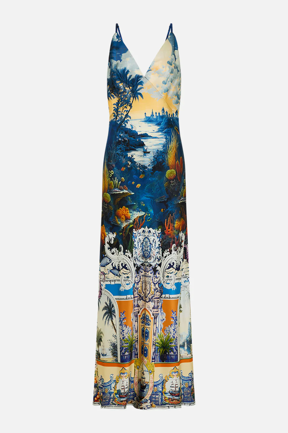 V NECK FULL LENGTH BIAS SLIP DRESS SONG OF SAINT ANTHONY - Image 3