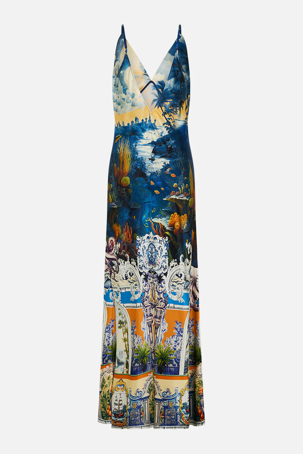 V NECK FULL LENGTH BIAS SLIP DRESS SONG OF SAINT ANTHONY - Image 7