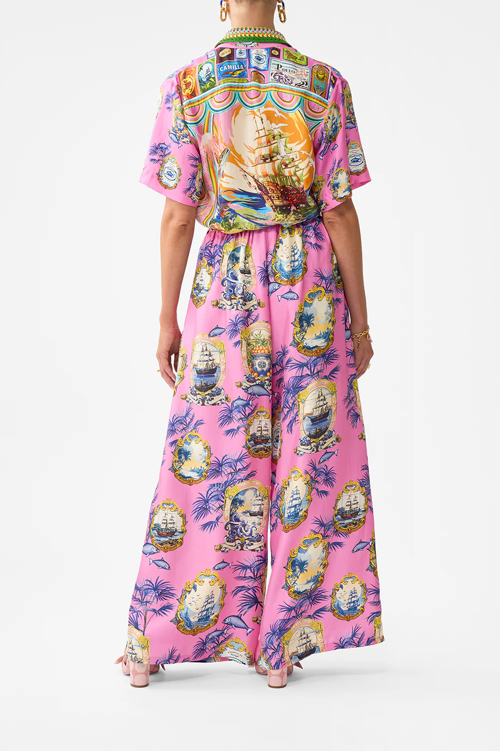WIDE LEG TROUSER WITH FRONT POCKETS SALTY SPLENDOUR - Image 2
