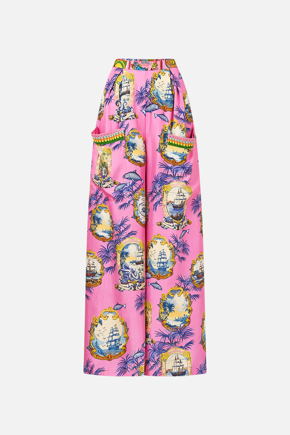 WIDE LEG TROUSER WITH FRONT POCKETS SALTY SPLENDOUR - Image 3