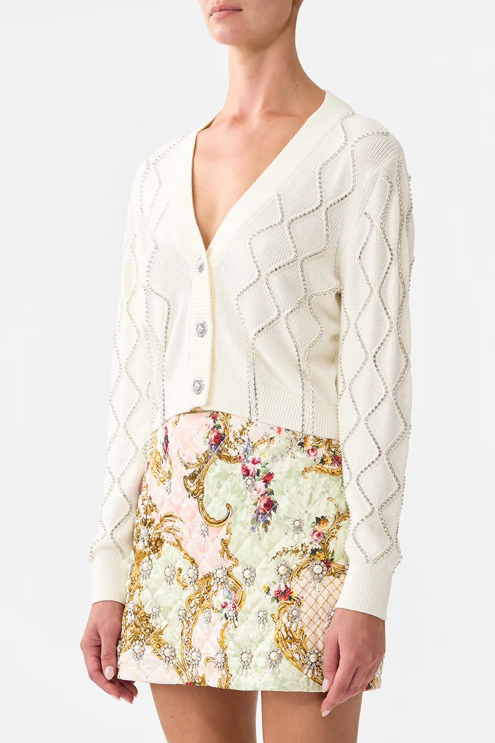 CROPPED KNIT CARDIGAN THE QUEENS QUARTERS - Image 5